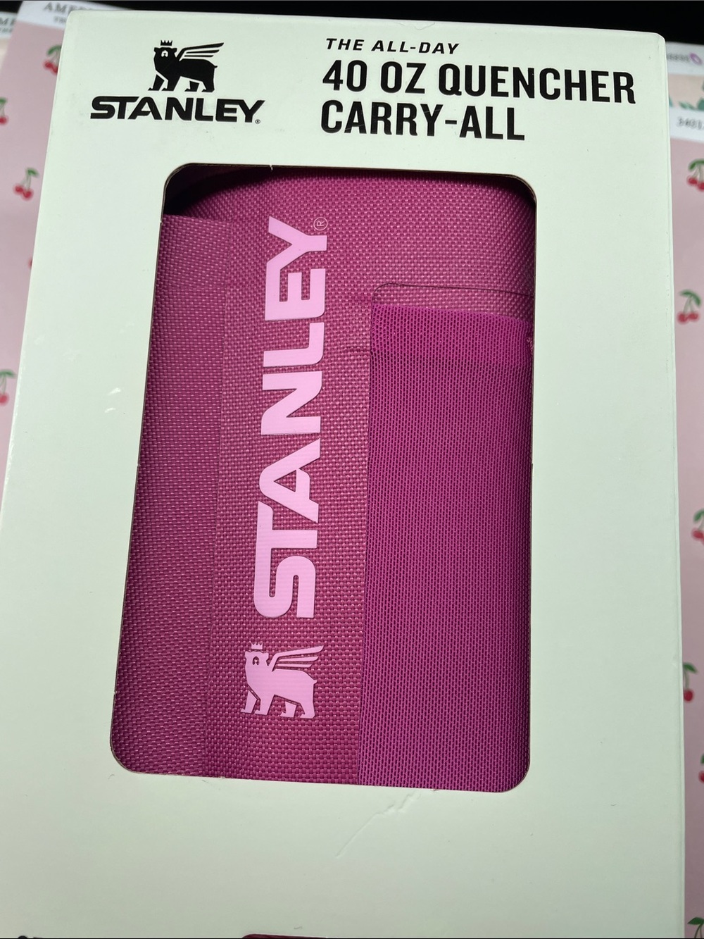 Stanley 40 oz Quencher Carry-All - Pink - Picture 2 of 3